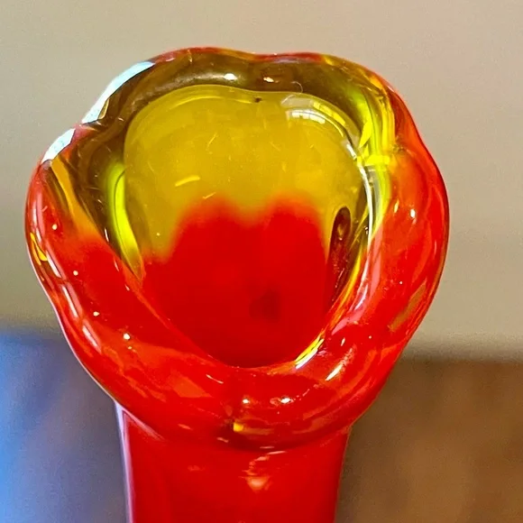 Fenton Amberina Glowy Glass Colletion Swung glass, Compote, and Trinket Dish